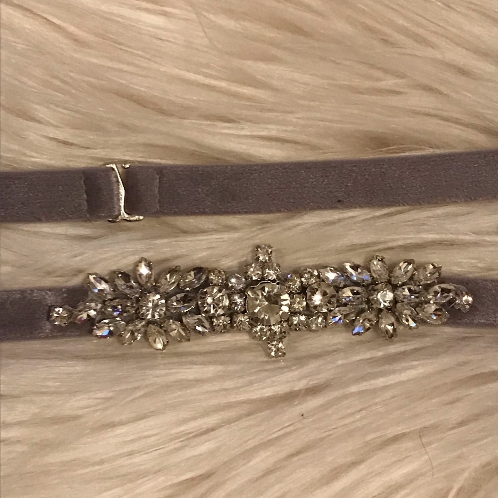 Jenny Yoo Collection belt size large grey